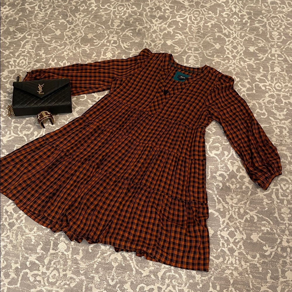 Anthropologie Maeve Checkered Dress